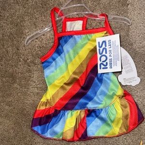XS rainbow puppy dress brand new with tag